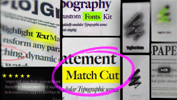 Match Cut Intro Creator | Text & Logo Opener（788268）-技能树